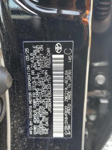 JTDBCMFE8SJ047767 - 2025 TOYOTA COROLLA LE BLACK photo 12