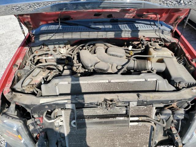 1FTSW21549EA36349 - 2010 FORD F-250 SUPER DUTY RED photo 11