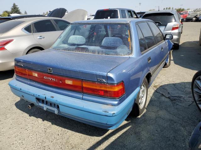 1HGED3641ML079951 - 1991 HONDA CIVIC DX BLUE photo 3