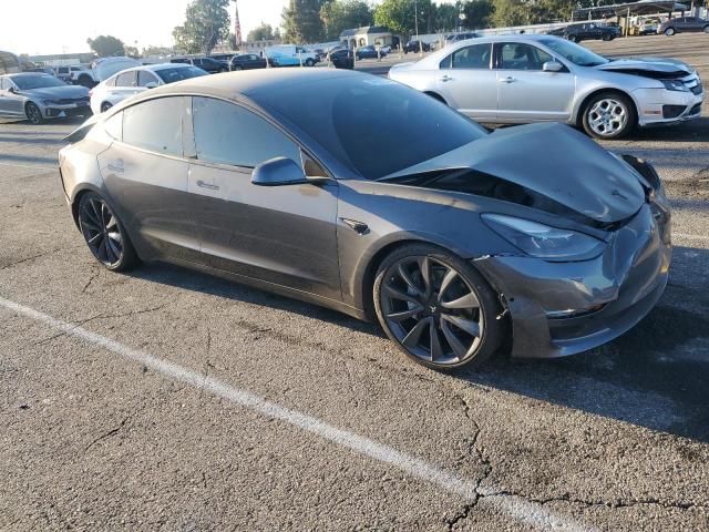 5YJ3E1EA4MF088578 - 2021 TESLA MODEL 3 GRAY photo 4