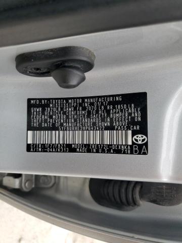 5YFBURHE2HP643422 - 2017 TOYOTA COROLLA L SILVER photo 12