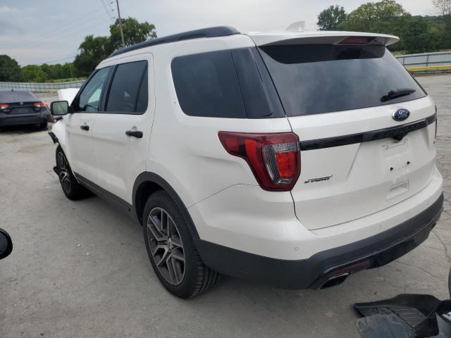 1FM5K8GT0GGB14785 - 2016 FORD EXPLORER SPORT WHITE photo 2