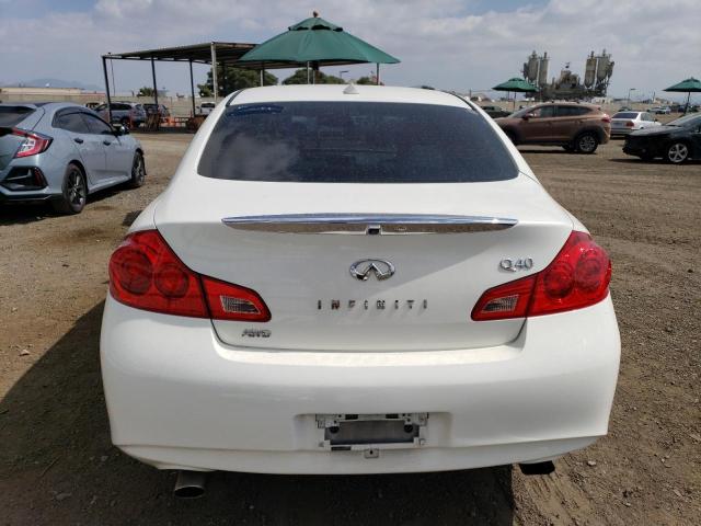 JN1CV6AR1FM650636 - 2015 INFINITI Q40 WHITE photo 6