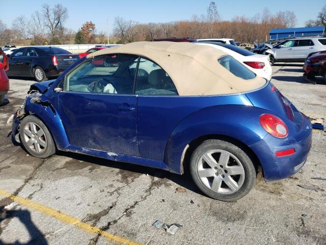 3VWPF31Y97M416037 - 2007 VOLKSWAGEN NEW BEETLE CONVERTIBLE BLUE photo 2