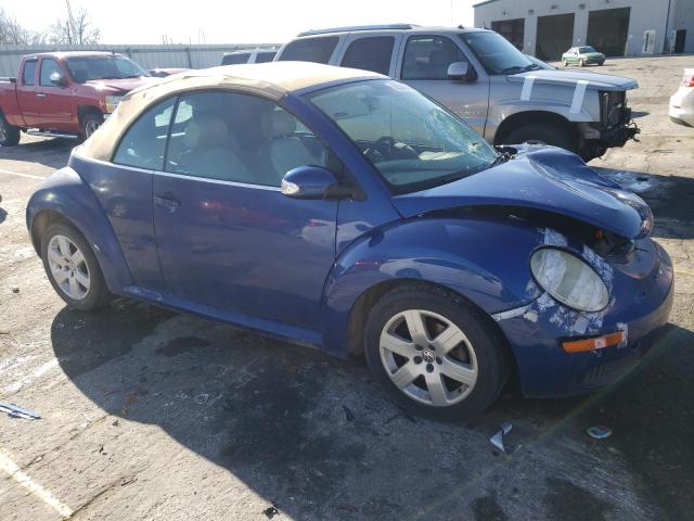 3VWPF31Y97M416037 - 2007 VOLKSWAGEN NEW BEETLE CONVERTIBLE BLUE photo 4