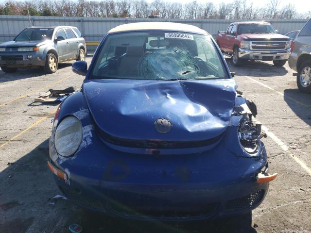 3VWPF31Y97M416037 - 2007 VOLKSWAGEN NEW BEETLE CONVERTIBLE BLUE photo 5