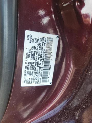 5FNRL38458B042104 - 2008 HONDA ODYSSEY EX 勃艮第红 照片 14