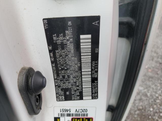 5TDZK23C99S270910 - 2009 TOYOTA SIENNA CE WHITE photo 13