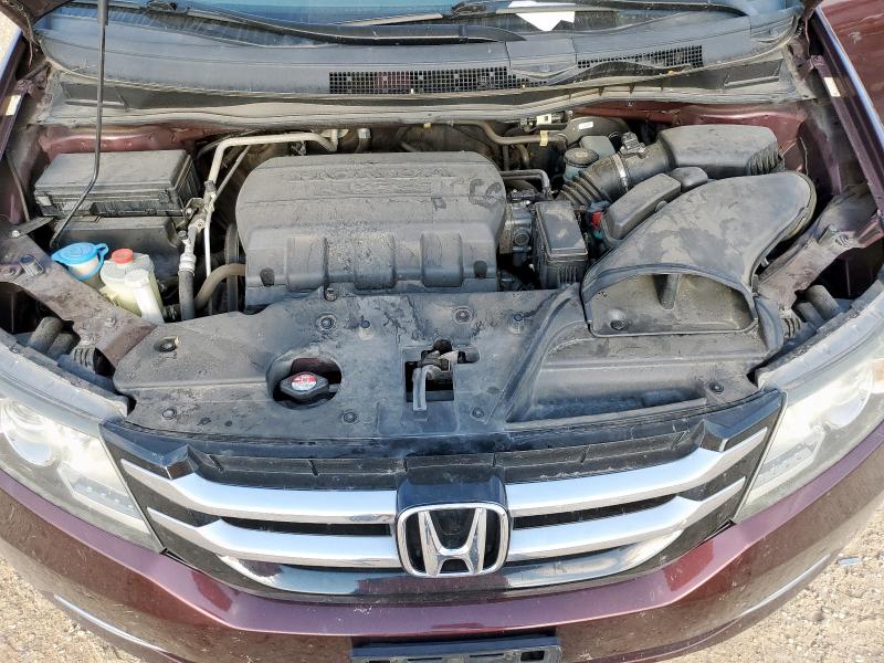 5FNRL5H69EB062588 - 2014 HONDA ODYSSEY EXL 勃艮第红 照片 12