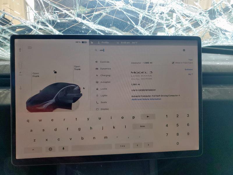 5YJ3E1EB1SF996041 - 2025 TESLA MODEL 3 GRAY photo 9