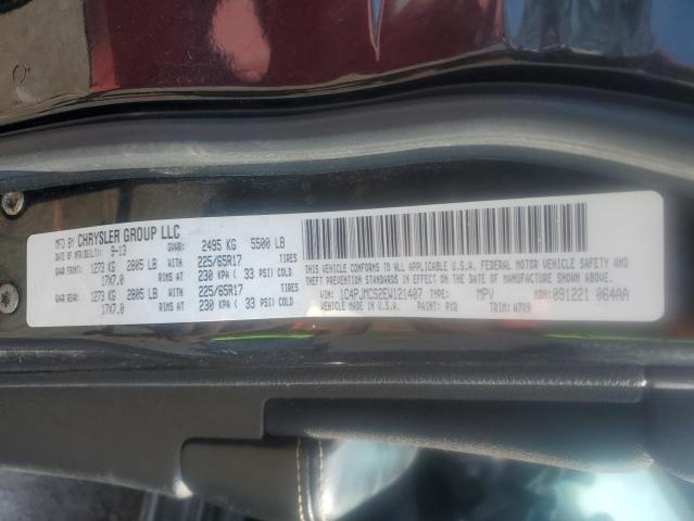 1C4PJMCS2EW121407 - 2014 JEEP CHEROKEE LATITUDE შავი ფოტო 13