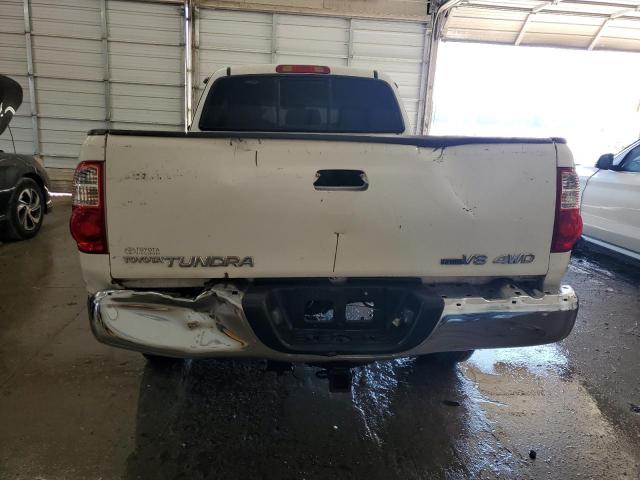 5TBBT44106S476922 - 2006 TOYOTA TUNDRA ACCESS CAB SR5 WHITE photo 6