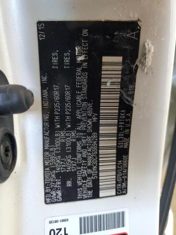 5TDYK3DC7GS694289 - 2016 TOYOTA SIENNA XLE 白色 照片 14