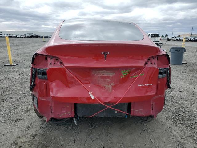7SAYGAEE1NF377473 - 2022 TESLA MODEL Y წითელი ფოტო 6