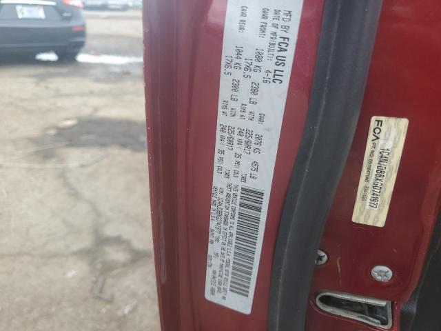 1C4NJDBBXGD741977 - 2016 JEEP COMPASS SPORT BURGUNDY photo 12