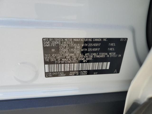 2T3P1RFV2SW549023 - 2025 TOYOTA RAV4 XLE Ağ foto 12