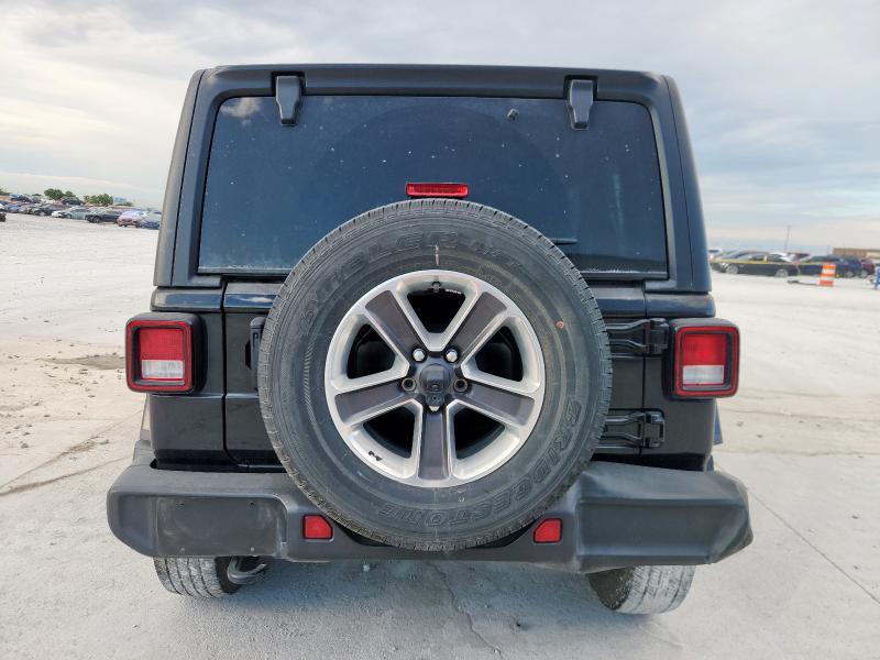 1C4HJXEG6NW105970 - 2022 JEEP WRANGLER U SAHARA BLACK photo 6