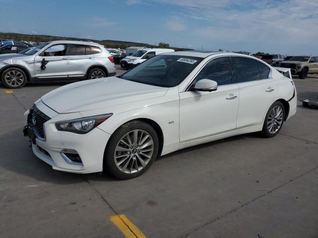 JN1EV7APXJM592077 - 2018 INFINITI Q50 LUXE WHITE photo 1