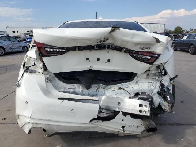 JN1EV7APXJM592077 - 2018 INFINITI Q50 LUXE WHITE photo 6