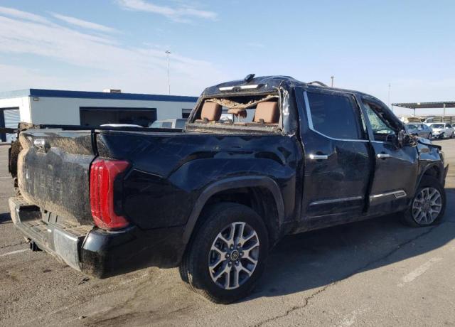 5TFMA5DBXNX007530 - 2022 TOYOTA TUNDRA CREWMAX PLATINUM Schwarz Foto 3