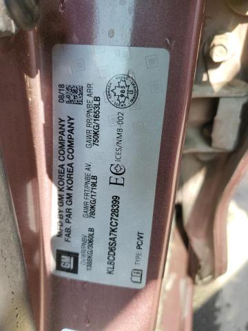 KL8CD6SA7KC728399 - 2019 CHEVROLET SPARK 1LT 紫色 照片 12