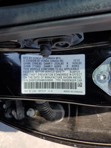 2HGFC2F84MH506685 - 2021 HONDA CIVIC SPORT Qara foto 12