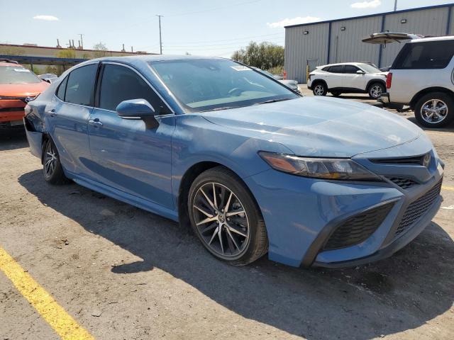 4T1G11AK3PU103039 - 2023 TOYOTA CAMRY SE NIGHT SHADE BLUE photo 4