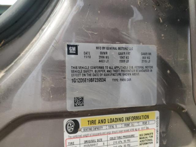 1G1ZD5E19BF239534 - 2011 CHEVROLET MALIBU 2LT 棕色 照片 12