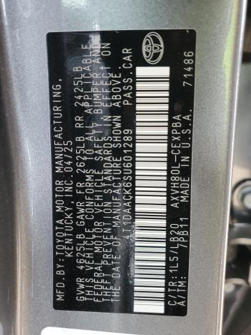 4T1DAACK6SU601289 - 2025 TOYOTA CAMRY XSE Сұр фото 13