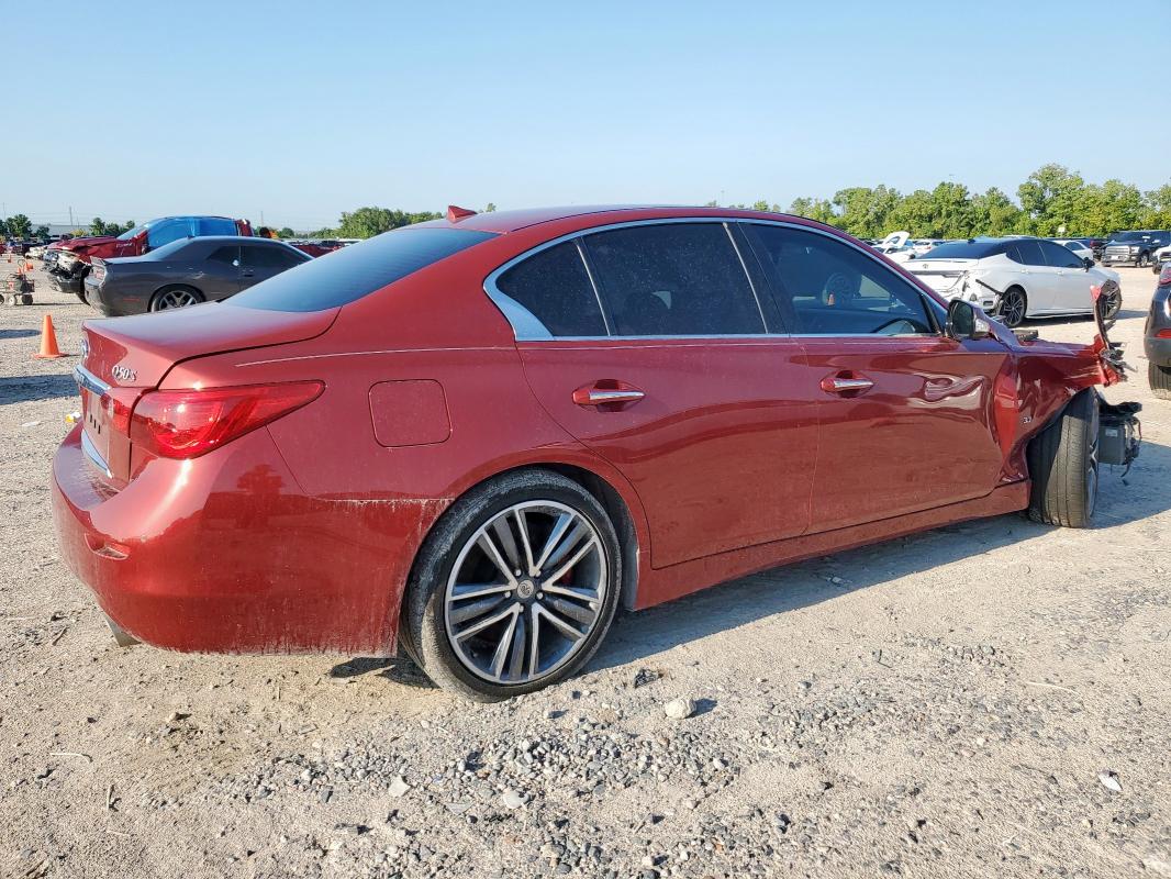 JN1BV7AP2FM336915 - 2015 INFINITI Q50 BASE წითელი ფოტო 3
