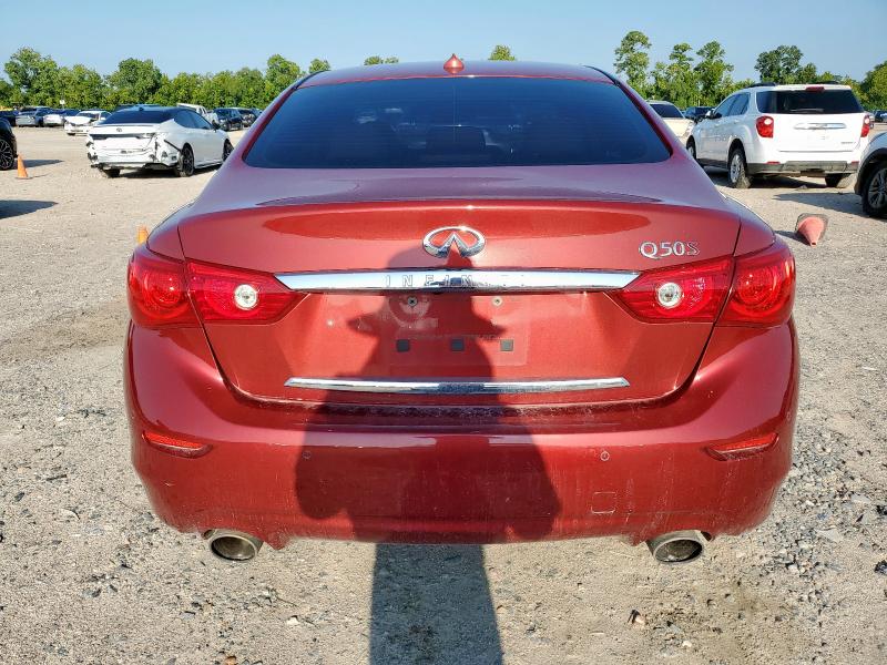 JN1BV7AP2FM336915 - 2015 INFINITI Q50 BASE წითელი ფოტო 6