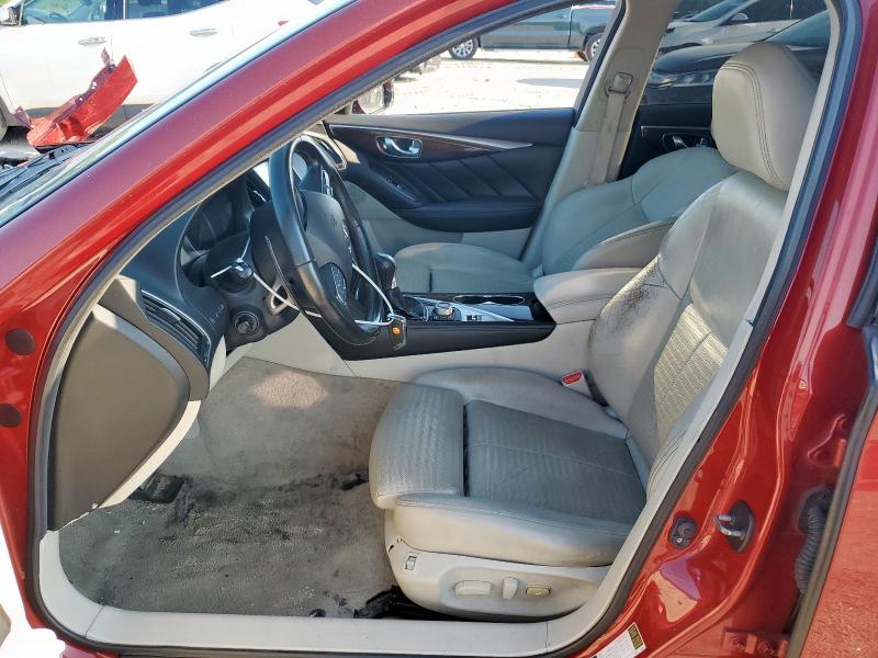 JN1BV7AP2FM336915 - 2015 INFINITI Q50 BASE წითელი ფოტო 7