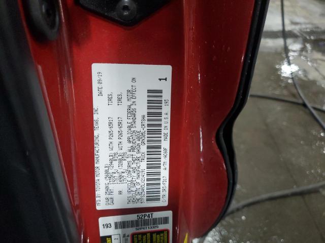 5TFSZ5AN3LX214191 - 2020 TOYOTA TACOMA ACCESS CAB წითელი ფოტო 12