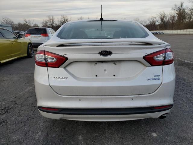 3FA6P0LU5GR299506 - 2016 FORD FUSION SE HYBRID WHITE photo 6