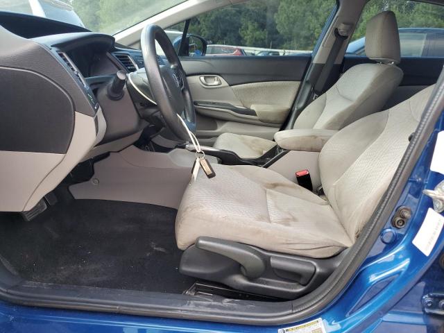 19XFB2F50FE018467 - 2015 HONDA CIVIC LX BLUE photo 7