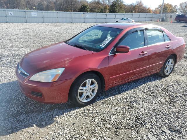 1HGCM56717A109365 - 2007 HONDA ACCORD EX RED photo 1