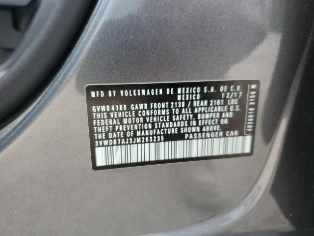 3VWDB7AJ3JM263235 - 2018 VOLKSWAGEN JETTA SE 灰色 照片 13