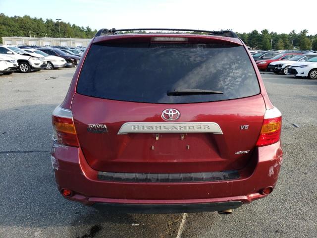 JTEES41A182036922 - 2008 TOYOTA HIGHLANDER RED photo 6