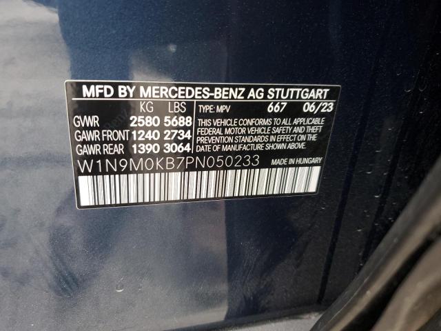 W1N9M0KB7PN050233 - 2023 MERCEDES-BENZ EQB 300 4MATIC BLUE photo 13