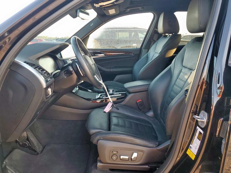 5UXTY3C08M9G70577 - 2021 BMW X3 SDRIVE30I BLACK photo 7