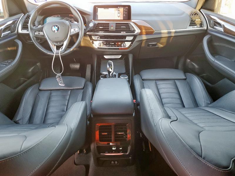 5UXTY3C08M9G70577 - 2021 BMW X3 SDRIVE30I BLACK photo 8