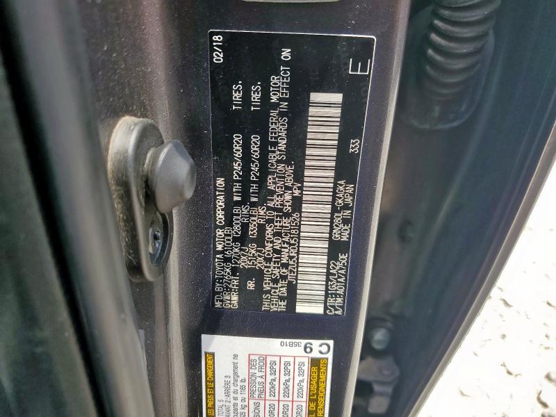 JTEZU5JR0J5181526 - 2018 TOYOTA 4RUNNER SR5 ნაცრისფერი ფოტო 13