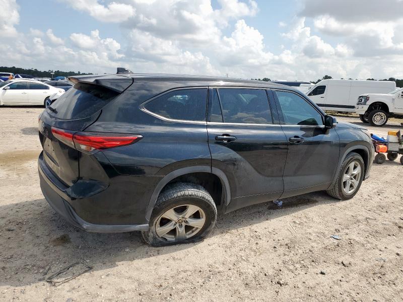 5TDCZRAH5MS529927 - 2021 TOYOTA HIGHLANDER L أسود صورة 3
