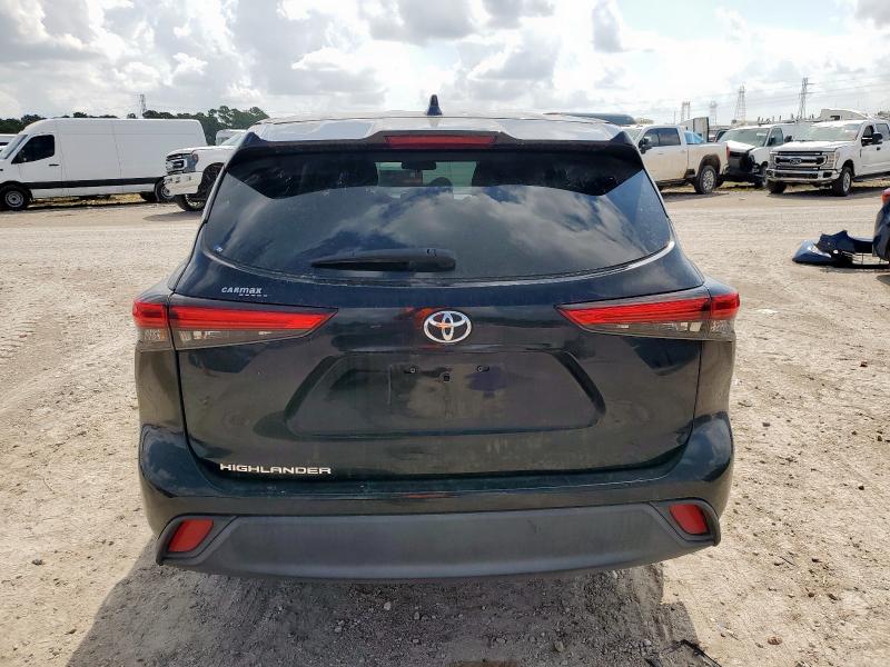 5TDCZRAH5MS529927 - 2021 TOYOTA HIGHLANDER L أسود صورة 6