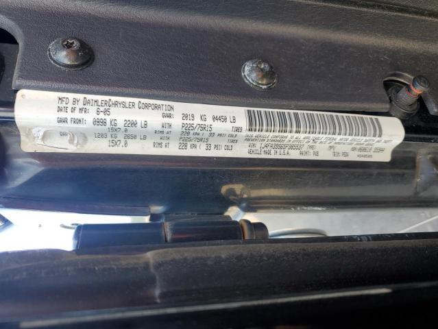 1J4FA39S65P385537 - 2005 JEEP WRANGLER X შავი ფოტო 14