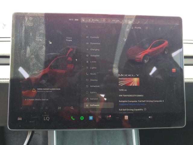 7SAYGDEE3TF326653 - 2026 TESLA MODEL Y წითელი ფოტო 9