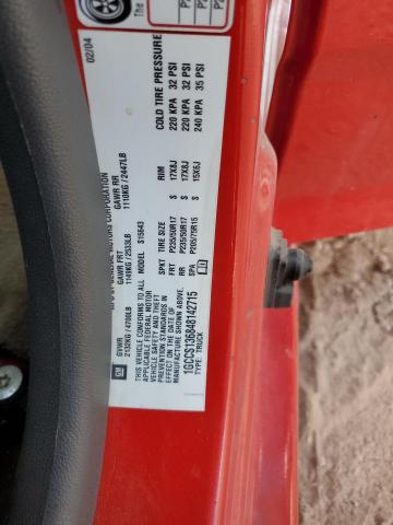 1GCCS136848142715 - 2004 CHEVROLET COLORADO RED photo 12