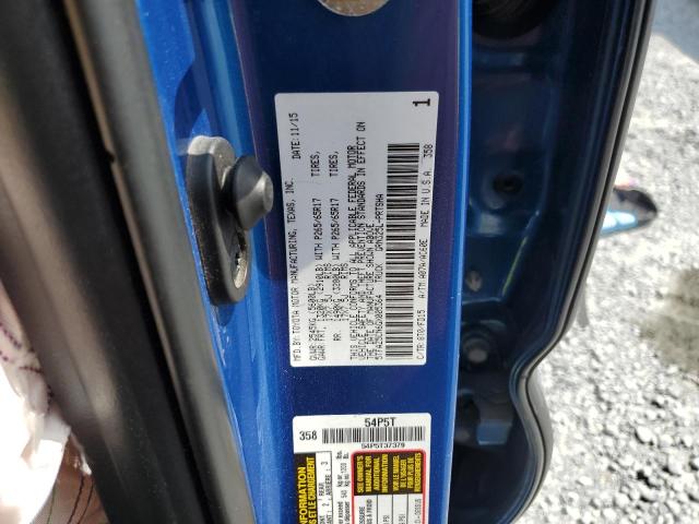 5TFAZ5CN6GX005364 - 2016 TOYOTA TACOMA DOUBLE CAB BLUE photo 13