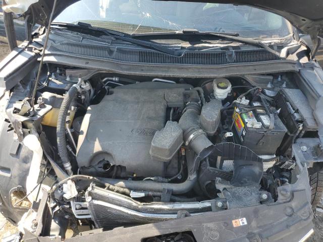 1FM5K8F83HGE40997 - 2017 FORD EXPLORER LIMITED შავი ფოტო 12