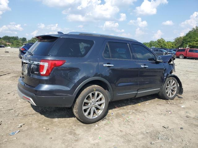 1FM5K8F83HGE40997 - 2017 FORD EXPLORER LIMITED შავი ფოტო 3
